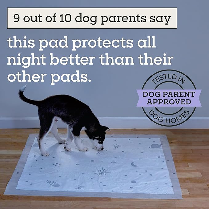 Pet Life Unlimited Overnight XXL Puppy Pads for Dogs, 30" x 36", 15 Count, Leak-Proof, Super Absorbent, Quick-Dry Potty Training Pads, Overnight Protection & Jasmine Honey Scent, Made in USA