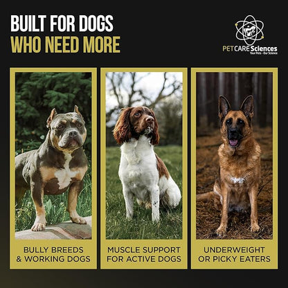 Dog Weight Gainer 30 Servings- Weight Gain Supplements for Dogs - Canine and Dog Muscle Builder - Made in The USA