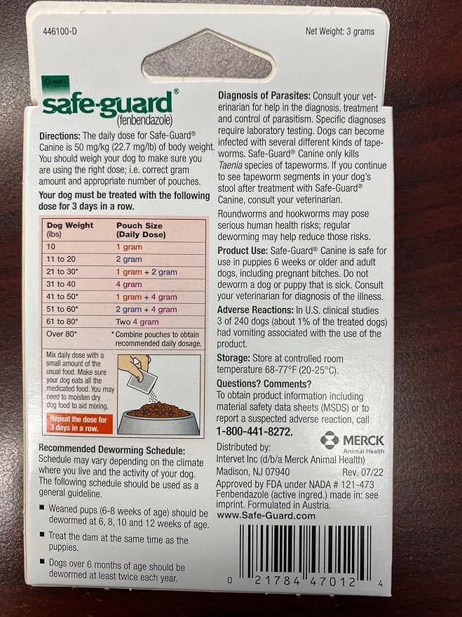 ThePetStop Canine Dewormer 3 Dose x 1 Gram