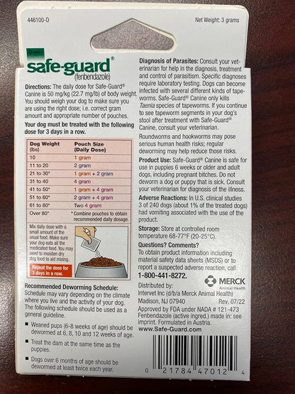 ThePetStop Canine Dewormer 3 Dose x 1 Gram