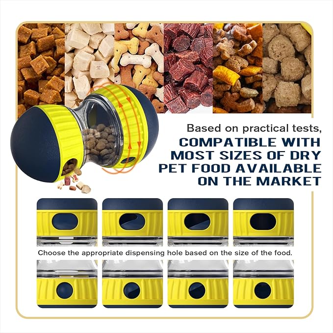 TLKNG Large Size Dog Enrichment Toy for Medium/Small Dogs Treat Dispenser Ball, Puppy Food Dispensing Toys & Puzzles Slow Feeder & Mental Stimulation,Ultimate Boredom Buster