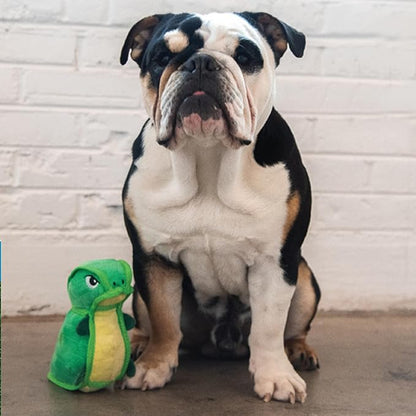 Outward Hound Xtreme Seamz Dino Squeaky Plush Dog Toy - Reinforced Dense Stuffing Plush Toy
