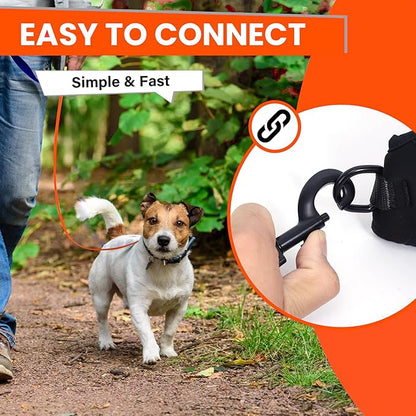 Waterproof Dog Leash 10ft, 16ft, 30ft, 50ft PVC Recall Long Line Dog Leash Beach Swimming Tracking Training Dogs Lead for Small, Medium and Large Dogs