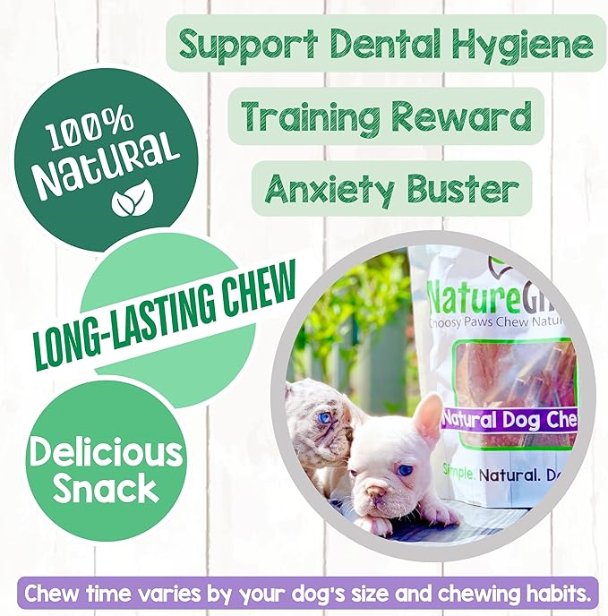 Nature Gnaws Bully Stick Bites for Small Dogs 2-4" (8oz) - Long Lasting for Light Chewers and Puppies - Natural Beef Dog Chew Treats - Rawhide Free