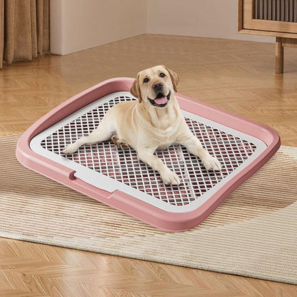 Dog Toilet Training, Toilet Puppy Pad Holder, Non-Slip, with Column, Dog Pee Holder, Training Pad for, Home, Dorm, Pink