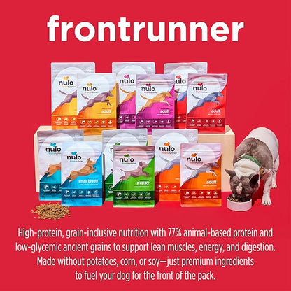 Nulo Frontrunner Dry Dog Food Small Breed - High-Protein Turkey, Whitefish & Quinoa Recipe, Natural Puppy & Adult Dog Food, Small Sized Kibble with Probiotics, Taurine, Omega 3, 5lb Bag