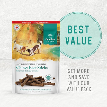 Caledon Farms Value Pack Chewy Beef Sticks,680G/24OZ