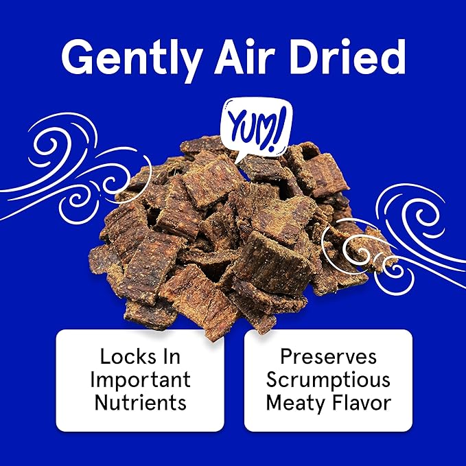 TRMC Real Meat Dog Treats - Three 12oz Bag of Bite-Sized Air-Dried Lamb Jerky for Dogs - Grain-Free Jerky Dog Treats Made up of 95% Quality, Free-Range, Grass Fed Lamb - All-Natural Dog Treats