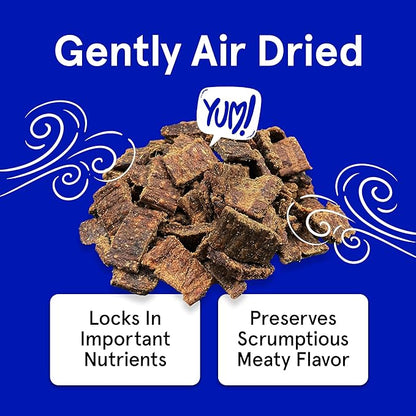 Real Meat Dog Treats - 12oz Bag of Bite-Sized Air-Dried Lamb Jerky for Dogs - Grain-Free Jerky Dog Treats, Free-Range, Grass Fed Lamb - All-Natural High Protein