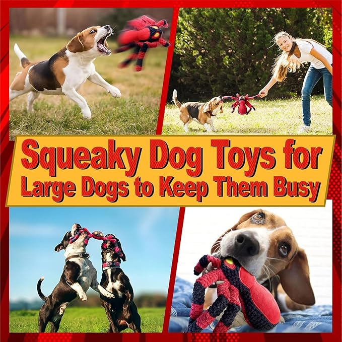 LEGEND SANDY Squeaky Dog Toys- Plush Dog Toys with Soft Fabric for Small, Medium, and Large Dogs Daily Companionship, Training Reward Gift
