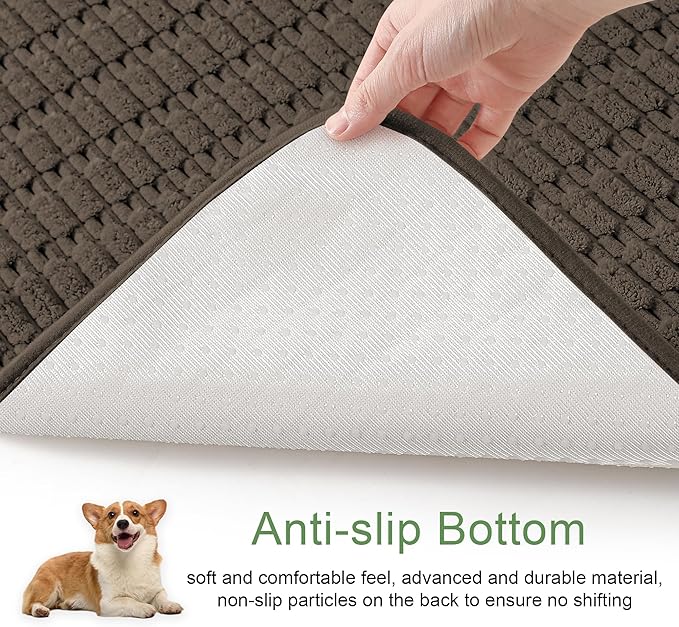 Washable Pee Pads for Dogs, Reusable Puppy Pads Dog Pads, Non-Slip Dog Pee Pads, Leakproof Pet Pee Pads Wee Wee Pads for Dogs. (Coffee, 60"x60"(Pack of 1))