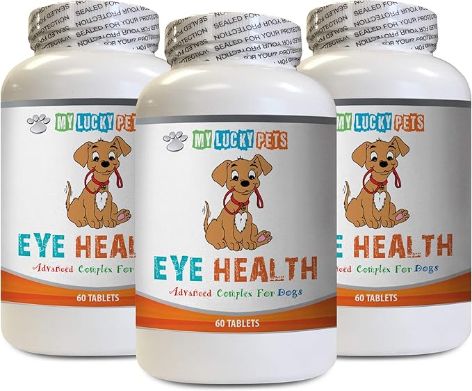 Dog Eye Health - Dog Eye Health - Advanced Formula - Benefits Vision - Immune Support - Dog Vitamin e - 3 Bottles (180 Treats)