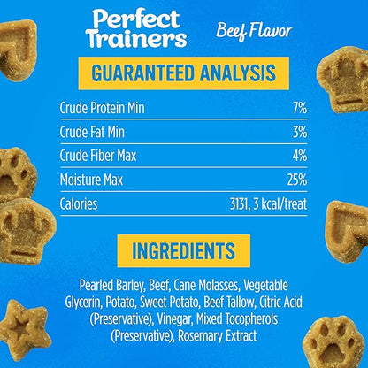 Blue Dog Bakery Perfect Trainers, Mini Dog Training Treats, Soft & Chewy, Made w/USA Beef, Healthy Treats, All Natural, Extra Small, 6 oz (Pack of 8)