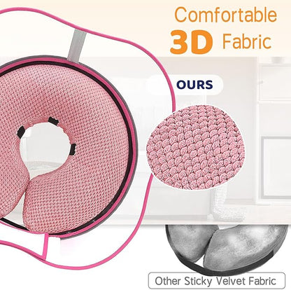 Supet Raised Inflatable Dog Cone Alternative Collars for After Surgery, Dog Donut Collar After Surgery, Soft Pet Cone for Small Medium Large Dogs to Stop Licking