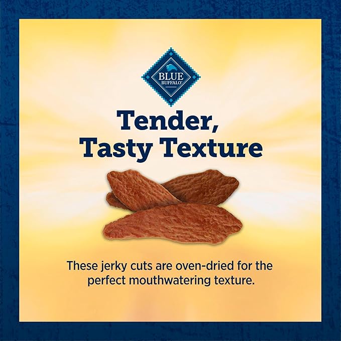 Blue Buffalo True Chews Premium Jerky Cuts Dog Treats, Made in the USA with Natural Ingredients, Chicken, 32-oz Bag