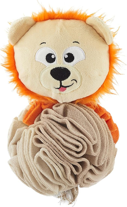 Outward Hound by Nina Ottosson Stuff N' Snuffle Plush Snuffle Ball Dog Puzzle, Lion, Multicolored