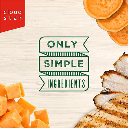 Cloud Star Wag More Bark Less - Dog Treats - Crunchy Biscuits - Grain Free Chicken & Sweet Potato - 14 oz Box