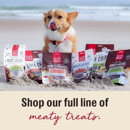 The Honest Kitchen Human Grade Dog Treats Gourmet Barbecue Liver Chips: Chicken Liver & Cheddar Recipe, 4 oz Bag
