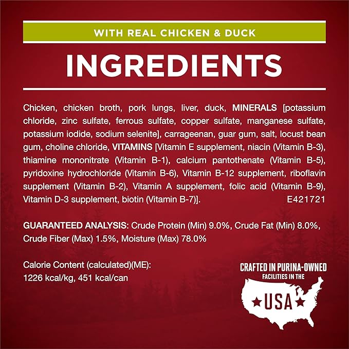 Purina ONE Natural Grain Free Wet Dog Food Variety Pack, True Instinct Classic Ground - 13 Ounce (Pack of 6)