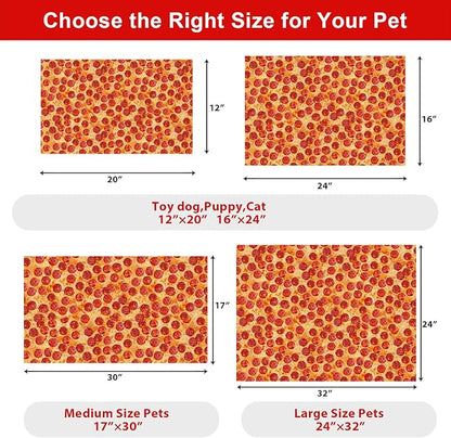 Dog Food Mats for Floors Waterproof Mat for Cat Food and Water Bowls - Absorbent Quick Dry Non Slip Mat for Pet Feeding