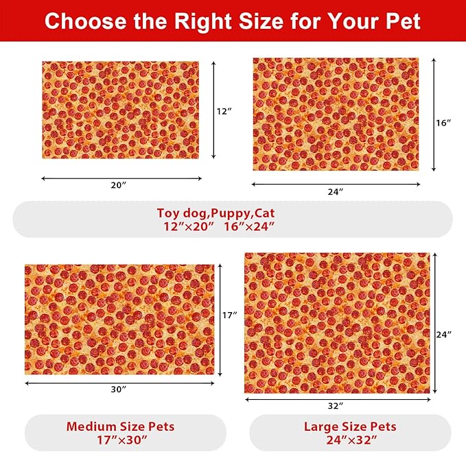 Dog Food Mats for Floors Waterproof Mat for Cat Food and Water Bowls - Absorbent Quick Dry Non Slip Mat for Pet Feeding