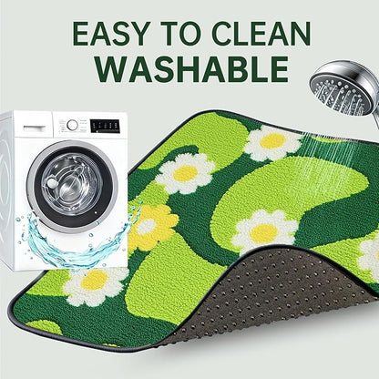 Qeils Reusable Puppy Pads for Small Dogs, Washable Pee Pads with Non-Slip , Absorbent Leakproof Mat for Crates, Playpens, Pet Beds & Whelping, Indoor Potty Training Grass Green, 48"x48", 1 Pack