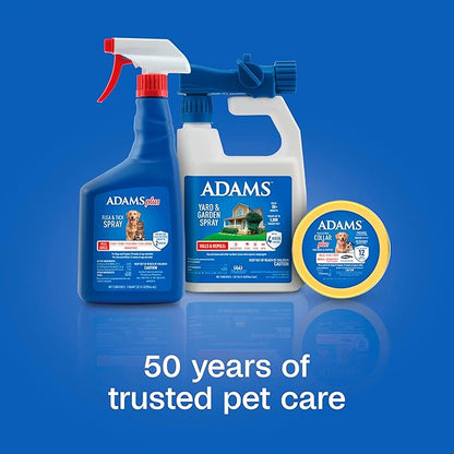 ADAMS Plus Flea & Tick Dog and Cat Spray, Kills Fleas & Ticks, Repels Mosquitoes, Prevents Flea Infestations for up to 2 Months, Flea Treatment for Dogs, Cats, Puppies, & Kittens, 32 Fl oz