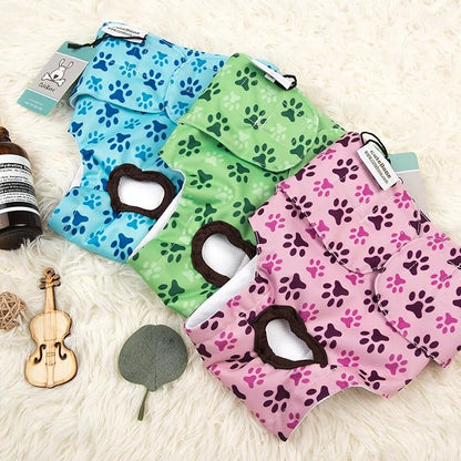 CuteBone Dog Diapers Female Washable Small Medium Large 3 Pack Reusable Doggie Diapers Puppy Period Pants for Doggy Heat Cycle Peeing