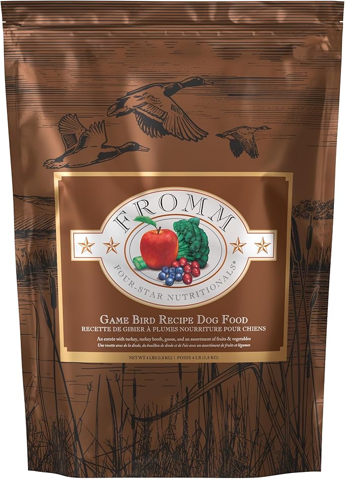 Fromm Four-Star Nutritionals Game Bird Dog Food - Premium Dry Dog Food - Turkey Recipe - 4 lb