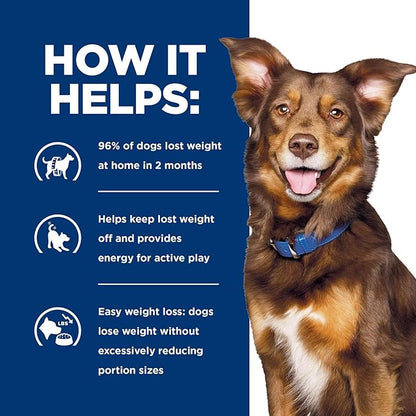 Hill's Prescription Diet Metabolic Weight Management Dry Dog Food, Chicken, 17.6 lb. Bag