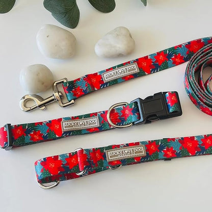 Lucky Love Dog - Adjustable Dog Collar with Easy Click Noel for Small Dogs, Durable, & Comfortable for Male & Female Dogs, Pet Collar for Puppies & Adult Dogs - Noel, Small