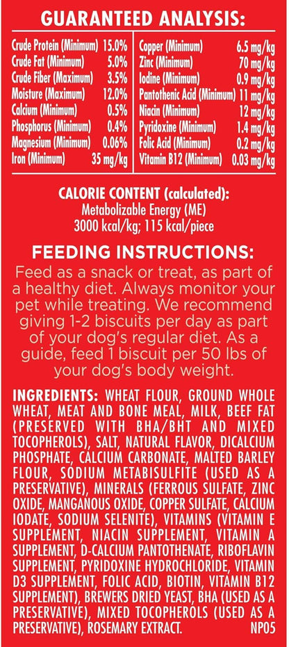 Milk-Bone Original Dog Treats for Large Dogs, 24 Ounce, Crunchy Biscuit Helps Clean Teeth (Pack of 2)