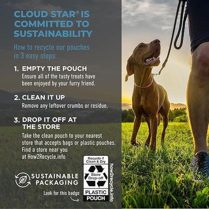 Cloud Star Tricky Trainers Soft & Chewy Dog Training Treats 14 oz. Bag, Salmon Flavor, Low Calorie Behavior Aid with 360 Treats