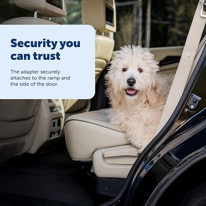 PetSafe Happy Ride Dog Ramp Adaptor - Secure Side Door Entry Support - Portable Ramp Adapter for Cars SUVs & Trucks - Convenient Pet Entry Support - Durable Ramp Connector
