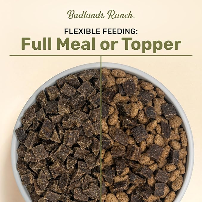 BADLANDS RANCH by Katherine Heigl – Superfood Complete Air-Dried Beef & Bison Dog Food – High Protein with Superfoods for Daily Wellness & Consistent Nutrition – 64 oz