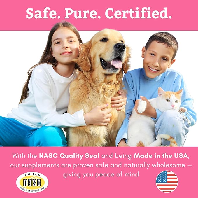 Wholistic Pet Organics Daily Cat & Dog Probiotics for Digestive Health, Anti Diarrhea & Gut Support - Probiotics for Dogs with Digestive Enzymes & Prebiotic Fiber - Cat Probiotic - 2 Oz - 57 Scoops