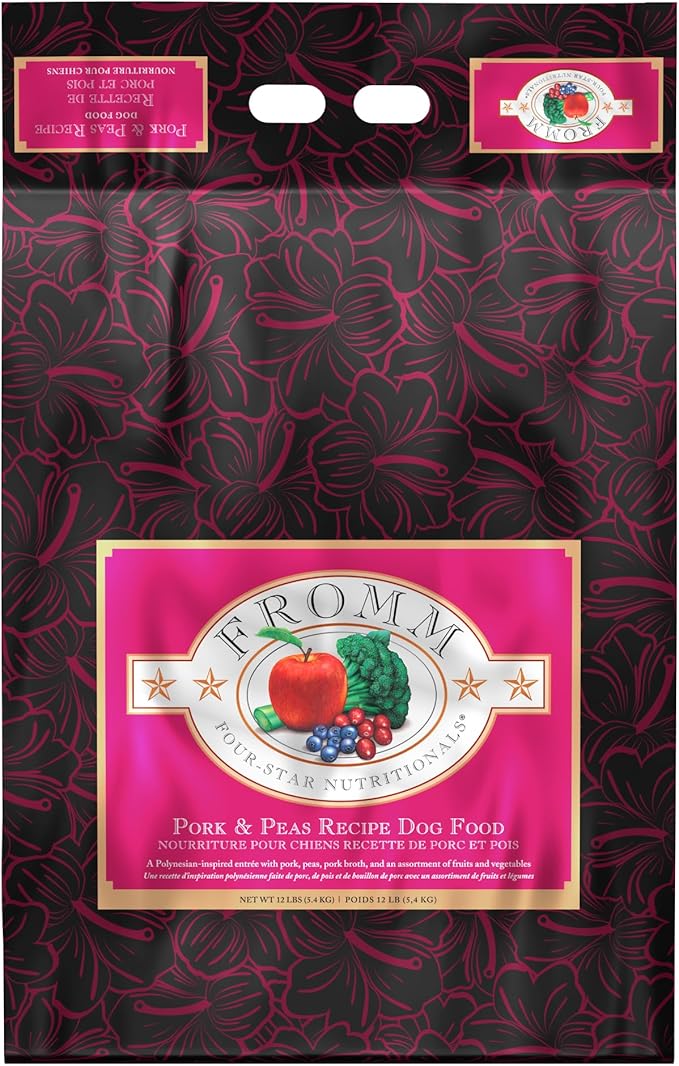 Fromm Four-Star Nutritionals Pork & Peas Dog Food - Premium Dry Dog Food - Pork Recipe - 12 lb