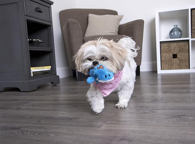 goDog Just For Me Gator Dog Toy, Blue