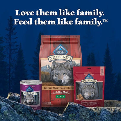 Blue Buffalo Wilderness Adult Wet Dog Food, High-Protein & Grain-Free, Made with Natural Ingredients, Beef & Chicken Grill, 12.5-oz. Cans, 12 Count