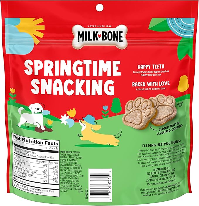 Milk-Bone Dipped Muddy Paws Dog Biscuits, 10 Oz. Bag