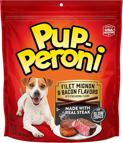 Pup-Peroni Filet Mignon & Bacon Flavor Dog Treats, 22.5 Oz. Bag