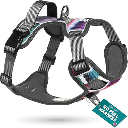 Embark Adventure Dog Harness for Small, Medium & Large Dogs – No Pull, Reflective Trim, Heavy Duty Oxford, 2 Leash Clips, Gel-Lined Handle, Soft Padded