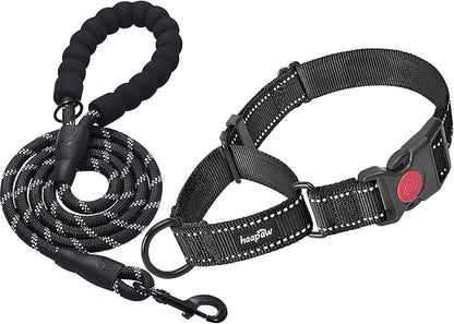 haapaw Martingale Dog Collar with Quick Release Buckle Reflective Dog Training Collars for Small Medium Large Dogs