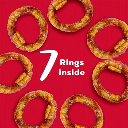 Country Kitchen Rawhide Free Beef Rings Dog Chews,Made with Real Beef,Highly Digestible,Gluten Free,7 Count (Pack of 2)