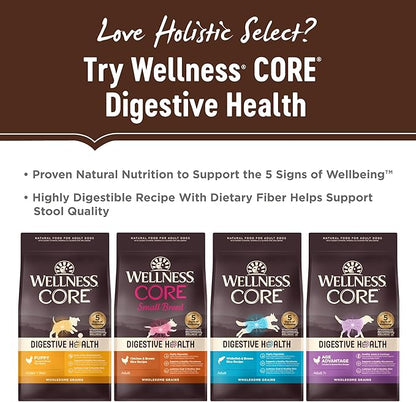 Holistic Select Natural Dry Dog Food, Anchovy & Sardine and Salmon Meal Recipe, 30-Pound Bag