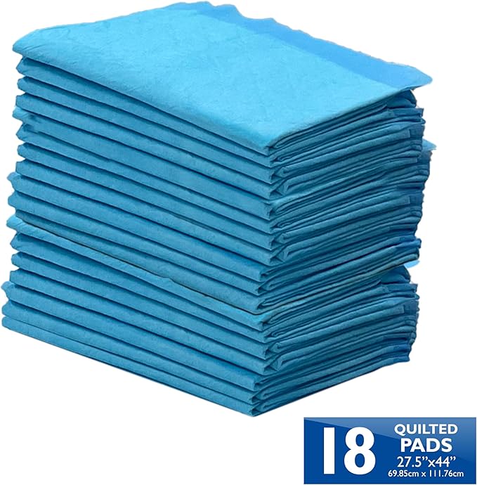 Four Paws Wee-Wee Superior Performance Pee Pads for Dogs with Runoff Barrier Edge Guard Protection, Puppy & Dog Potty Training Pads, Housebreaking Supplies, 27.5" x 44" (18 Count)