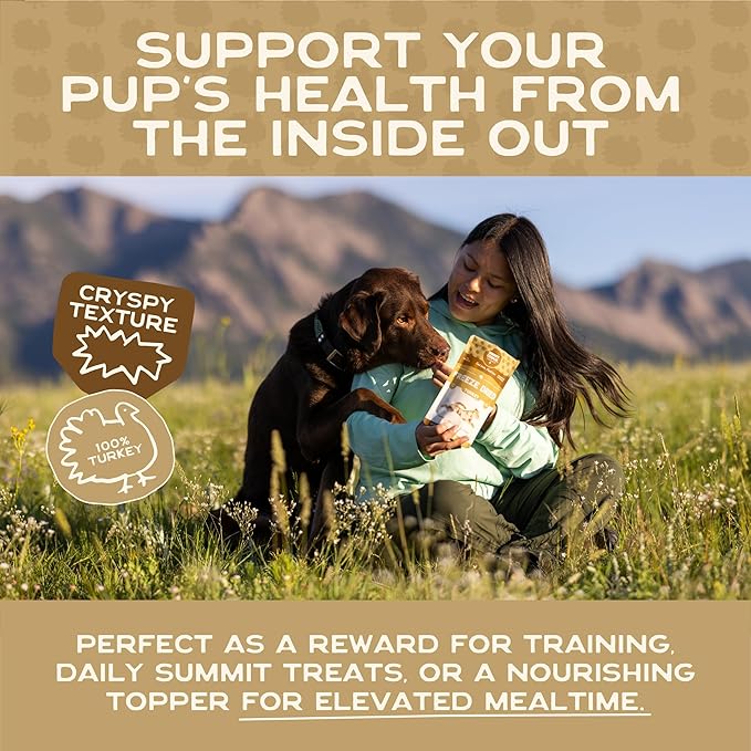 Smart Cookie Freeze Turkey Bites - Single Ingredient Freeze Dried Dog Treats - Dog Training Treats & Dog Food Topper - Made in USA - 2oz Bag, 1 Pack