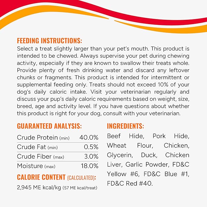 Good'n'Fun Triple Flavored Rawhide Kabobs for Dogs, Beef, 12 ounces