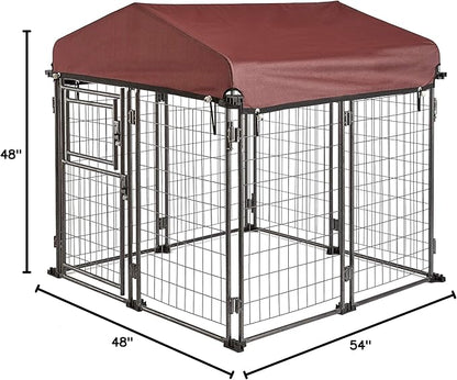 TWO by TWO Haven Expandable Kennel, Black, Medium