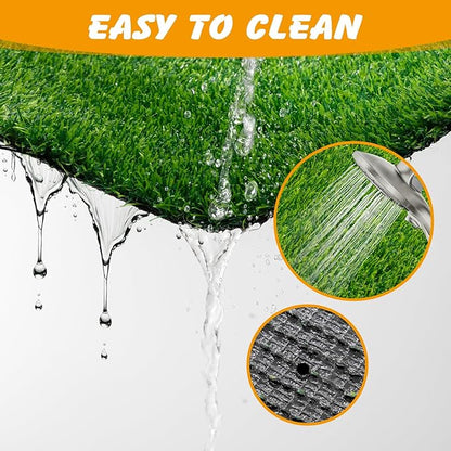 Grass Pad for Dogs Potty, 33x20.8 Inch Dog Grass Pad, Reusable Pee Fake Grass Mat for Pets Potty Training, Washable Pee Pads for Dog Indoor Outdoor Use